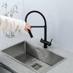 Смеситель кухонный Gappo со встроенным краном питьевой воды и гибким изливом черный G4397-86 Смеситель кухонный Gappo со встроенным краном питьевой воды и гибким изливом черный G4397-86