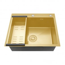 Кухонная мойка Gappo 60х50 золото GS6050-3