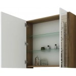 Зеркало-шкаф Sanflor Ларго 70 L вяз швейцарский