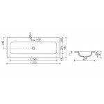 Раковина Ceramicanova Element CN7017 для мебели Sancos прямоугольная, белая