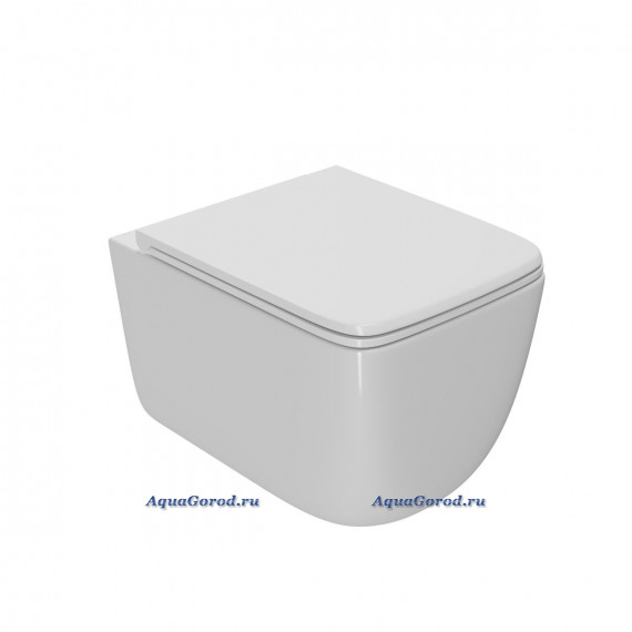Унитаз подвесной Point Меркурий безободковый, белый, сиденье дюропласт микролифт быстросъем, PN41831