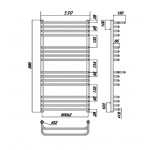 Полотенцесушитель водяной Ravak Optima 50x100_W X04000083686
