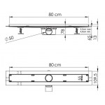 Душевой лоток Vincea Say Almira-S SAY.602.80.S.U 80 см