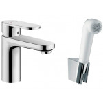 Смеситель Hansgrohe Focus E2 для раковины 100 мм с гигиеническим душем 31927000