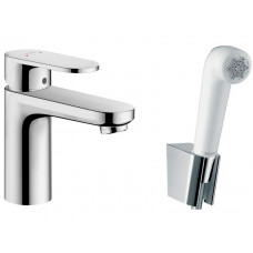 Смеситель Hansgrohe Vernis Blend 71215000 для раковины, с гигиеническим душем