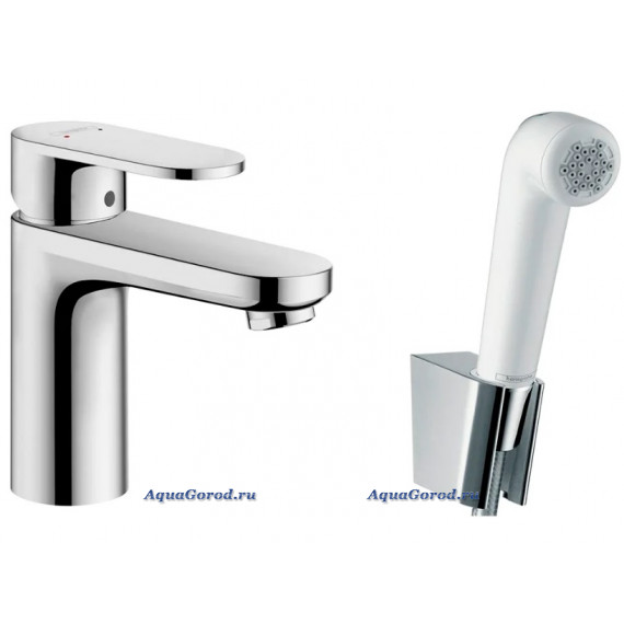 Смеситель Hansgrohe Focus E2 для раковины 100 мм с гигиеническим душем 31927000