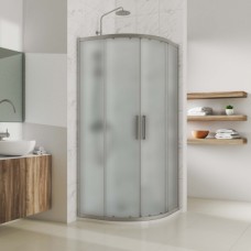 Душевой уголок Kubele DE018 RG-MAT-MT 90х90 цвет стекла матовый, профиль хром матовый