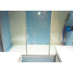 Шторка на ванну GuteWetter Practic Part GV-403A правая 180 см стекло бесцветное, профиль матовый хром