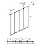 Шторка для ванны Ambassador Bath Screens 16041111R 100х140