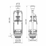 Арматура смывная Iddis тип А F012400-0004