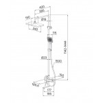 Душевая система с тропическим душем Iddis Parker PARSB3Fi06