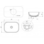 Тумба с раковиной STWORKI Берген 100, серая с темной столешницей, Moduo 50 Square