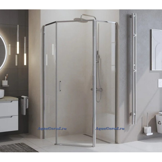 Душевое ограждение BelBagno Uno 195 P 1 90 C Cr стекло прозрачное