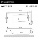 Ванна акриловая WHITECROSS Wave 160х70 см 0101.160070.100