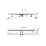 Душевой лоток Vincea Say Almira-S SAY.602.60.S.U 60 см