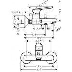 Смеситель Hansgrohe Logis E 71403000 для ванны