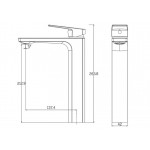 Смеситель Haiba HB810 HB11810 для раковины, хром