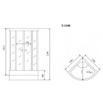 Душевая кабина Timo Standart T-1100 100х100х220