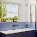 Шторка для ванны Ambassador Bath Screens 16041102 70х140, профиль хром, стекло прозрачное