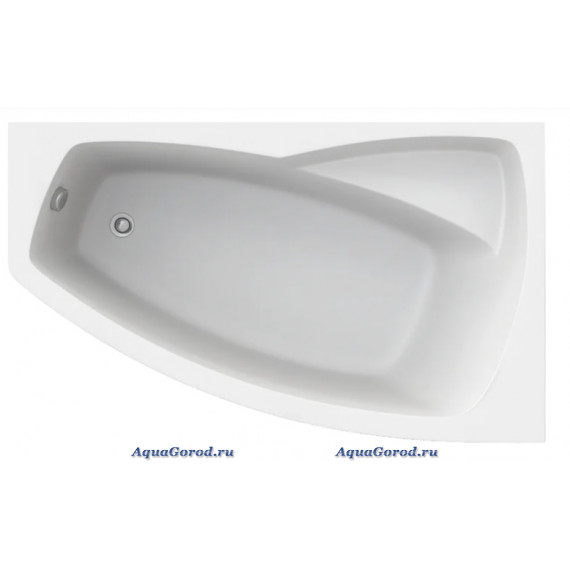Акриловая ванна STWORKI Монтре 150x90 угловая асимметричная с каркасом, правая Mn1500R