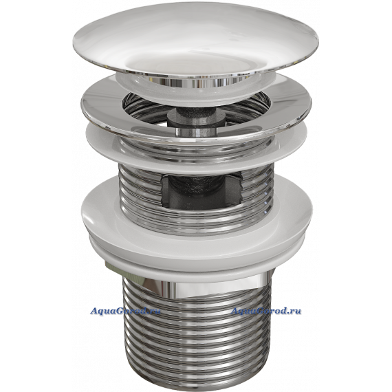 Донный клапан для раковины STWORKI Монтре круглый хром глянец MO-08cr