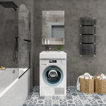 Раковина Laundry 600х600 для мебели MarkaOne над стиральной машиной У71489