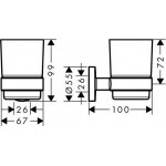 Стакан Hansgrohe Logis Universal 41718000