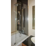 Шторка для ванны GuteWetter Lux Pearl GV-601A правая 80 см стекло бесцветное, профиль хром LUX PEARL GV-601A CR 1 R 80