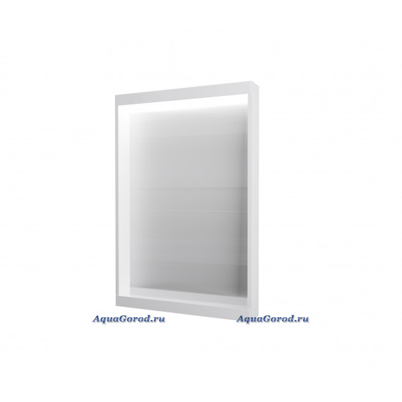 Зеркало 1Marka Aris 60х90 вертикальное с подсветкой сенсор белый глянец У83226