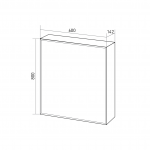 Зеркало-шкаф 1Marka Соната 60 белый глянец У29560 Зеркало-шкаф 1Marka Соната 60 белый глянец У29560