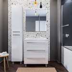 Зеркало-шкаф 1Marka Соната 75 белый глянец У29559 Зеркало-шкаф 1Marka Соната 75 белый глянец У29559