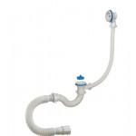 Сифон для ванны Орио А-70089 1 1/2 40 с пластиковым выпуском ,переливом, гибкой трубой