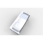 Ванна акриловая Aima Design DOLCE VITA 170x75 со стеклом 01дов1775