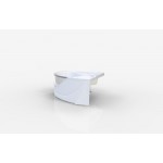 Ванна акриловая Aima Design GRAND LUXE 155х155 со стеклом белый 01грл1515