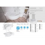 Ванна акриловая Marka One Ergonomika 158-175х110 правая 01эрг17511п