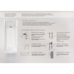 Ванна акриловая Marka One Ergonomika 158-175х110 правая 01эрг17511п