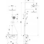 Душевая система Lemark Tropic LM7012С, хром