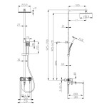 Душевая система Lemark Tropic LM7004СS для ванны и душа