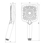 Лейка для душа Lemark хром LM8129C