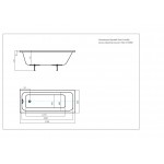 Акриловая ванна Aquatek Мия 170x80 см пристенная белая MIY170-0000032