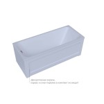 Акриловая ванна Aquatek Мия 170x80 см пристенная белая MIY170-0000032
