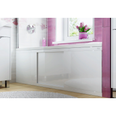 Экран для ванны Alavann Crystal 170 см раздвижной МДФ белый