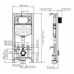 Инсталляция Wasserkraft Aller кнопка золото 10TLT.010.ME.PG02