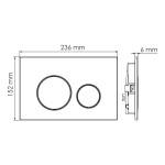 Инсталляция Wasserkraft Aller кнопка золото 10TLT.010.ME.PG02