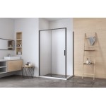 Душевой уголок Aquanet Pleasure Evo 110x90 прозрачное стекло черный профиль AE65-110x90-BT