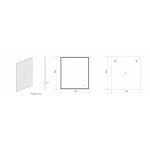 Зеркало Art&Max Firenze 70х80 с подсветкой и антизапотевателем AM-Fir-700-800-DS-F-H