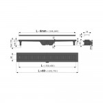 Душевой лоток AlcaPlast 55 черный матовый APZ10BLACK-550M