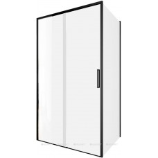 Душевой уголок Aquanet Pleasure Evo 110x90 прозрачное стекло черный профиль AE65-110x90-BT