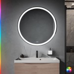 Зеркало Cezares 80 с LED и RGB подсветкой сенсорный с диммером CZR-SPC-MC-800-RGB-TCH