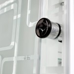 Душевая кабина DTO 100х100х220 средний поддон профиль хром стекло матовое с узором EM2710 Душевая кабина DTO 100х100х220 средний поддон профиль хром стекло матовое с узором EM2710